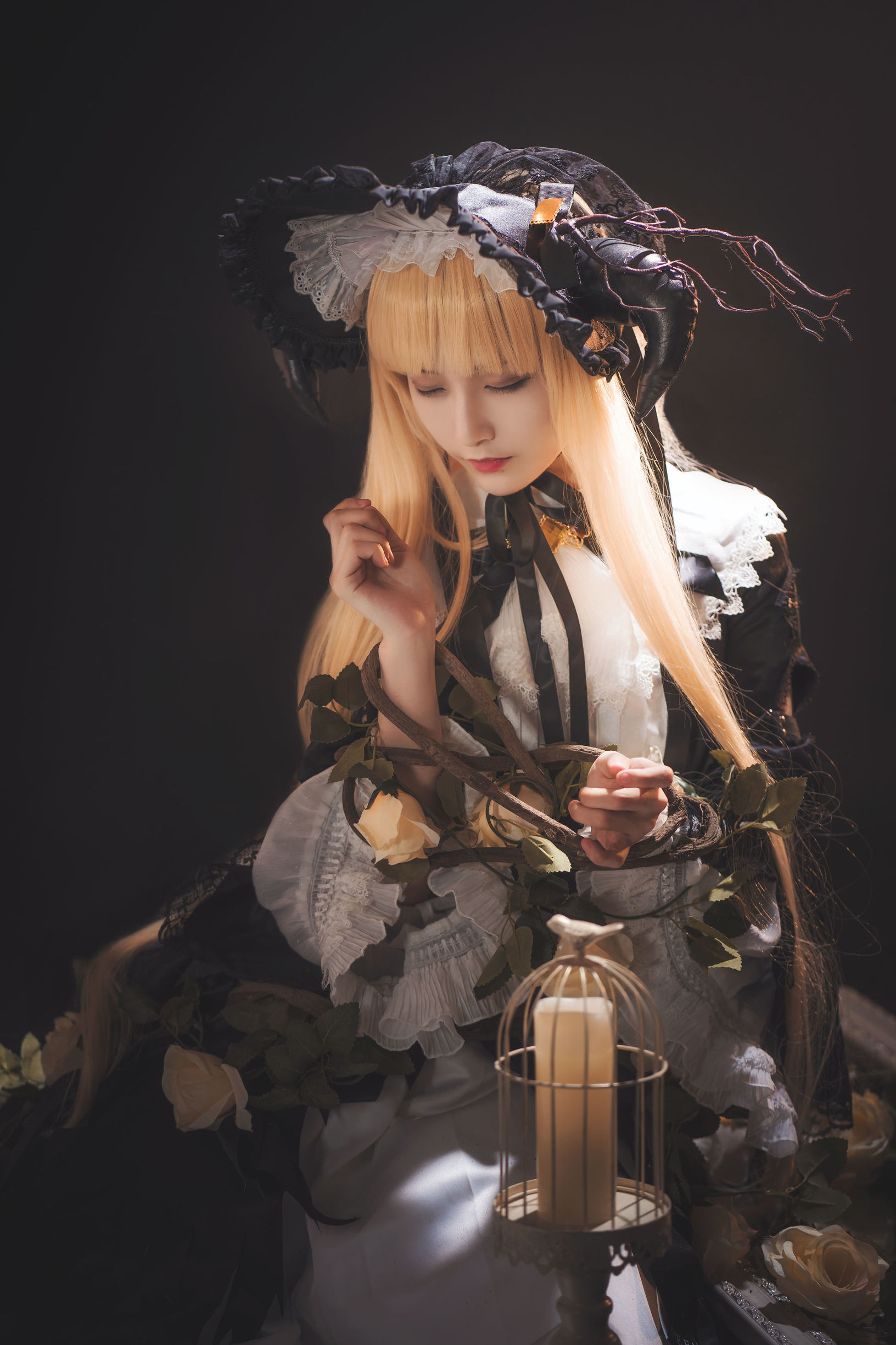 [Cosplay写真]动漫博主铁板烧鬼舞w夜莺插图1